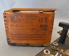 T  R  Mcelroy  Mac Key Telegraph Key   Bug  In Original Box   Antique Morse Code
