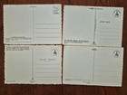 4 Vintage Continental-sized Postcards Lot  mid 1900 s   Los Angeles California
