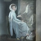 Vintage Lady Hamilton By G Romney Numbered Miniature Printed In France