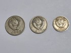 Old Russian Cccp Coin 20-15-10 Kopek Ussr Russia 1961 Soviet Union