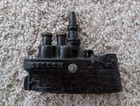 Vintage Cast Iron Coin Bank Battleship Oregon  Pat Apld For  5   Stevens