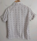 Vintage Girl Scout Brownie Uniform Shirt 7 8 Girls Short Sleeve Brown White 80s