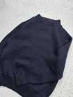 Vintage Men   s 1960s Us Navy Gob Sweater Men s Medium Wool Mock Neck Blue Usn Sm