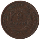 1865 United States 2 Cents Coin Fancy 5