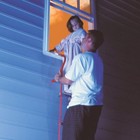 Fire Escape Ladder 2-story Rope Ladder Extends To 13-feet Anti-slip Rungs
