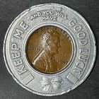 Rainbow Shops Vintage 1947 Wheat Penny  Lucky Good Luck Token Advertising Coin