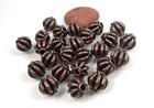 20 Antique Copper Pewter Lantern Melon Spacer 7mm Buddhist Beads 