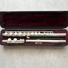 Yamaha Yfl-221 Flute Silver Plated Used With Case