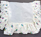 Vintage Gerber Baby Crib Skirt Ruffle Nursery Bedding 1993 Toys Print