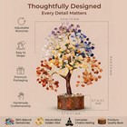 Karmapledge 9 44 Inches  Wooden Base 7 Chakra Manifestation Tree Golden