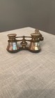 Audemair Paris Antique Mother Of Pearl Opera Glasses Binoculars Folding Handle