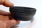 58mm Double Threaded Rubber  Lens Hood Shade Collapsible Made In Japan