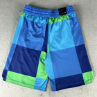 Nike Elite Boys Reversible Basketball Shorts Ck3024-657 Blue green white Size L