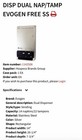 Evogen Stainless Steel Silver Sanitary Napkin   Tampon Dual Dispenser Ev1ss-free