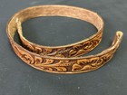 Vintage Tooled Leather Belt Size 28 No Buckle New Old Stock