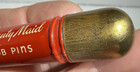 Beauty Maid Bob Pins Tin Case Bobby Pin Holder Vintage Advertising Red