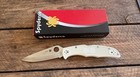 Spyderco Endura C10pwh White Pocket Knife - Sprint Run 600 - Cc  043 -new In Box