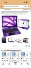 Uminy Clear Purple Keyboard Case Ipad Air 11   m3 m2    Pro 11   Backlit  Touch   
