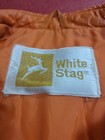 True Vtg Mid-century 1960s 1970s White Stag Nylon Ski Jacket Orange M l Mod