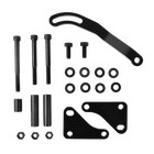 Saginaw Black Power Steering Pump   Double Groove Pulley   Bracket For Sbc Chevy