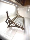 Antique Nswr New South Wales Railroad Brass Cast Iron Train Luggage Rack Shelf