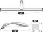All-purpose Stainless Steel Shower Squeegee For Glass Doors 10 Inch  Silver 