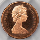 Canada Proof 1965 Type 2 Sm  Beads Bl 5 Small Cent Coin - Pcgs Pr-66 Red Cameo