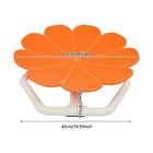 Kids Swivel Chair 330 Lbs Capacity Flower Sensory Spinning Chair Orange New