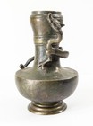 Antique Japanese Or Chinese Bronze Vase With Chilong Dragon  19th Century