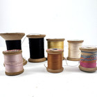 Vintage Lily Wooden Thread Spool Lot Mercerized Cotton 400 800 1000