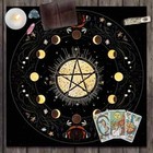 Altar Cloth - Moon Phases   Monarchs - 19 25  X 19 25  - 100  Polyester 