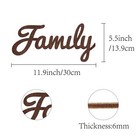 Cutout Sign Family Letter Wooden Wall Art Decor Wood Word Sculpture Signs Rus   
