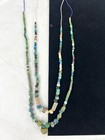 2 Ancient Indus Valley Roman Glass   Stone Bead Necklace C2000 Years Old