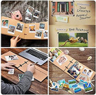 Wooden Photo Album Scrapbook Diy Photo Book Wedding Guest-book 80 Pages Trave   