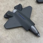 Lot Of 10 Lockheed Martin F-35 Stress Squishy Jet Gray Desk Ornament