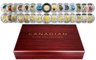          Canada Toonie  2 Dollar Coin Set  Collection Red Wood Case Box  2017-2026