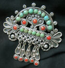 Vintage Sterling Mexico Brooch - 2 3 8 Inches  20 Grams  Matl Style