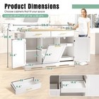 60  Kitchen Island With Drop Leaf And Power Outlet  Mobile Rolling Bar Cart