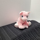 Ty Beanie Baby - Carnation The Cat 6  Plush Blue Eyes No Tag  Great Condition 