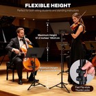 Xcceries Sheet Music Stand Widened Tripod Base Storage Tray Carrying Bag