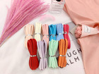 Faux Suede Leather Cord String For Jewerly Making 5mm 100 Yards Assorted Color B