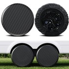 Tire Covers 2 Pack For Trailer  Xs For Tire Diameter 19-21 Inch Black 2pack