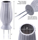 Cemetery Vase For Grave Decorations With Metal Spike Headstones Flower Holder Fo