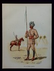 13th Bengal Lancers  British Army  Original Antique Military Print  C 1890