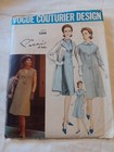 Vintage 60s  Vogue Couturier 1299 Pucci Dress Coat Sz 16 B36 Uncut Diy Craftcore