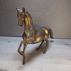 Vintage Mcm Large Brass Horse Estate Elegant Office Decor West 12  Tall 15  Long