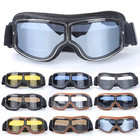 New Motorcycle Goggles Fit Over Glasses For Men Vintage Leather Riding Glasses  