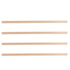  4pcs Miniature Wood Strip Dollhouse Layout Prop Mini Wooden Wall Trim