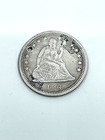 1862 Civil War Era Seated Liberty Silver Quarter Love Token