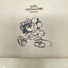 Disney X Coach Minnie Mouse Wristlet     Style F30004  silver chalk 